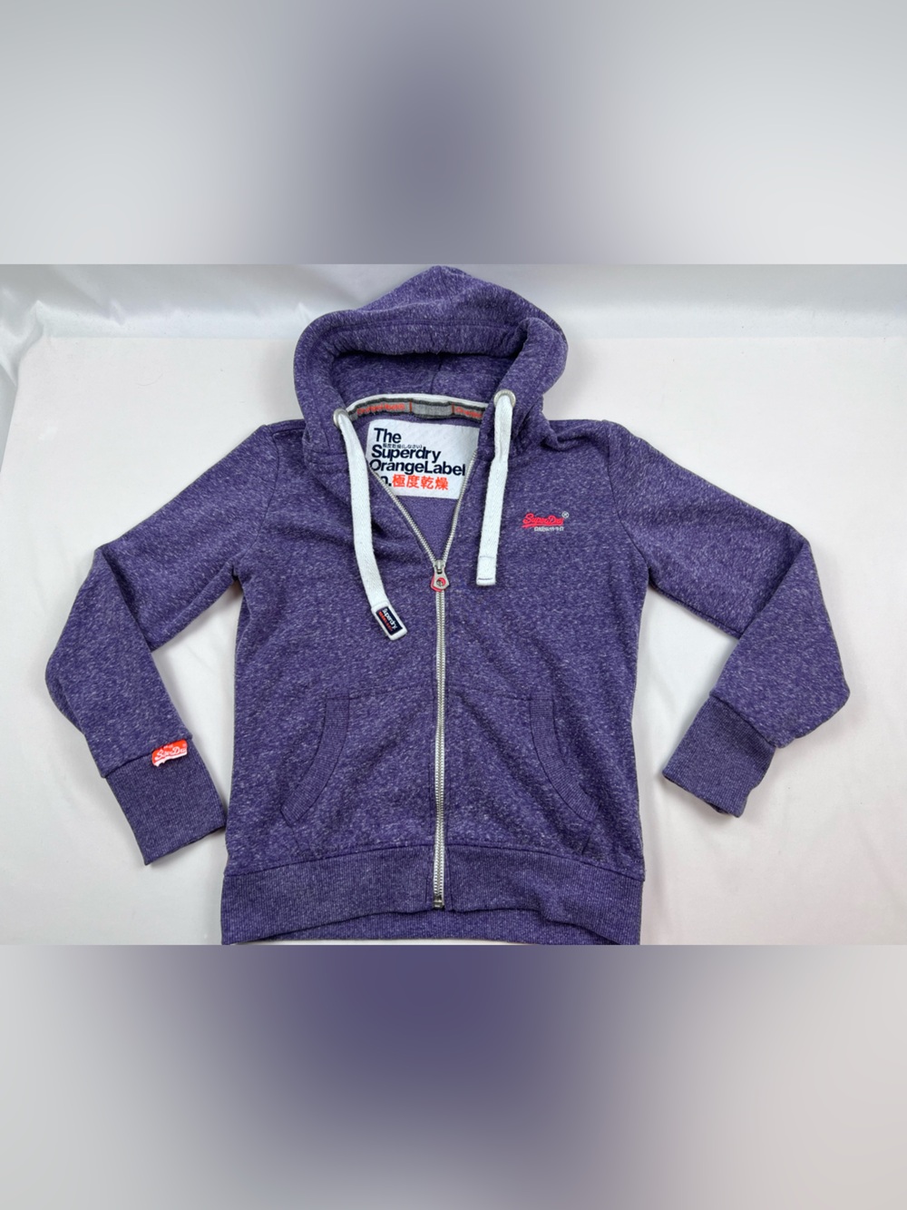 Superdry Orange Label Purple Zip-Up Hoodie Jacket